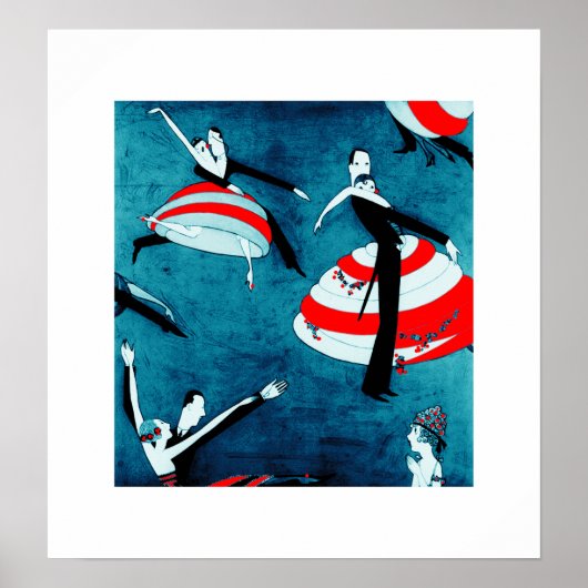 Amour. Saint Valentin Cadeau Art Déco Imprimés (Devant)