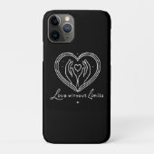 Amour sans limites coque iphone moderne (Dos)