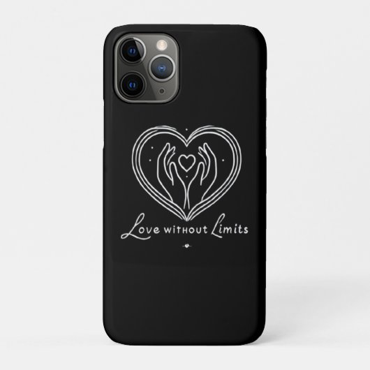 Amour sans limites coque iphone moderne (Dos)