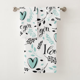 Amour Serviettes De Bain Set