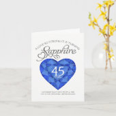 Amour si fort carte d'anniversaire de 45 ans saphi (Fleur jaune)
