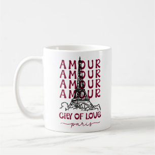 Amour Stad van de Liefde Parijs – Eiffeltoren Koffiemok