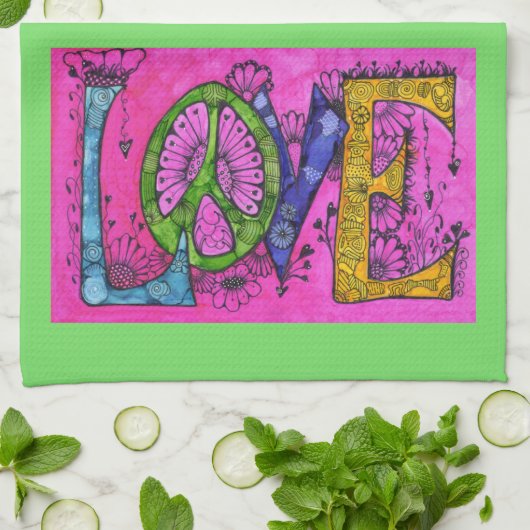 Amour Sur Cuisine Serviette (Plié)