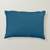"Amour" sur un joli coussin d'accent bleu et blanc (Dos)