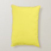 "Amour" sur un joli coussin d'accent jaune (Dos(Vertical))