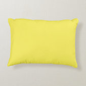 "Amour" sur un joli coussin d'accent jaune (Dos)