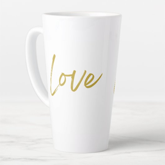 Amour Tall Latte Mug (Angle gauche)
