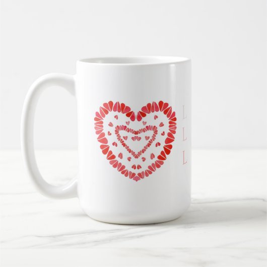 AMOUR Tall White Mug (Gauche)