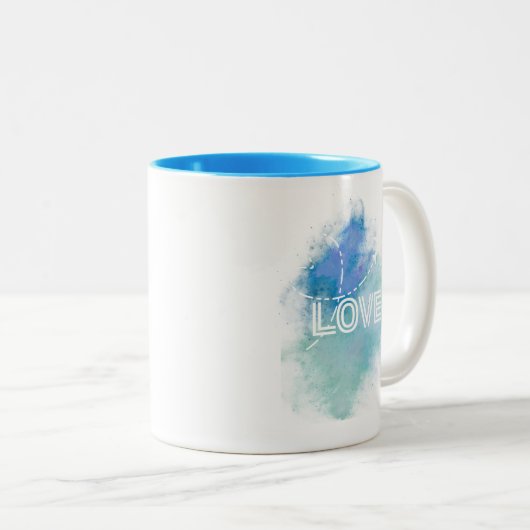 Amour thème Mug (Devant droit)