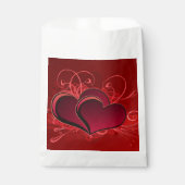 Amour Thème Red Hearts Party Favoriser les sacs (Devant)