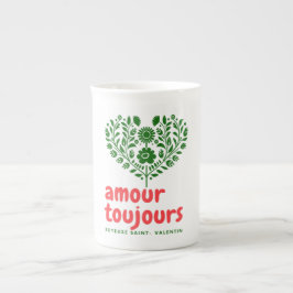 Amour Toujours Elegant Valentijnsdag Design | Lo Porselein Kop