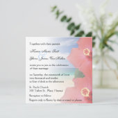 Amour tropical l Hibiscus Beach Wedding Invitation (Debout devant)