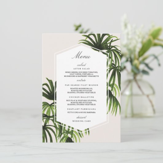 Amour tropical / Menu (Debout devant)