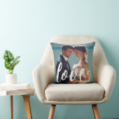 Amour Typographie avec Coussin Photo (Chaise)