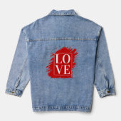 AMOUR TYPOGRAPHIE BLANCHE ART ROUGE (Verso)