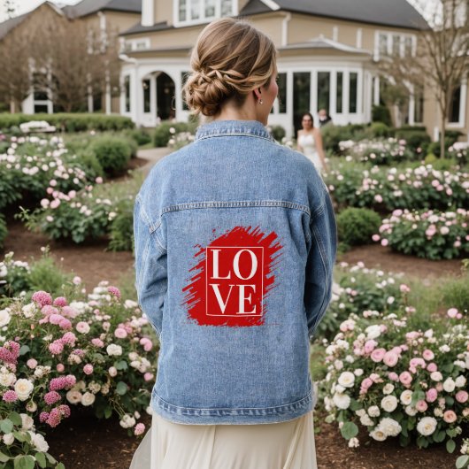 AMOUR TYPOGRAPHIE BLANCHE ART ROUGE (Mariage Retour)