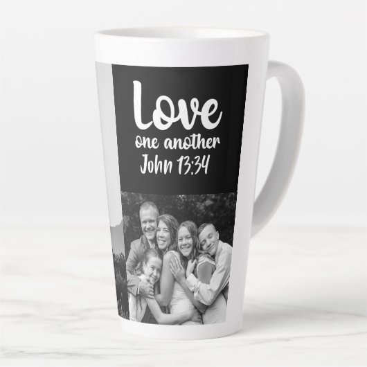 Amour Un Autre Jean 13:34 Latte Mug Personnalisé (Angle droit)