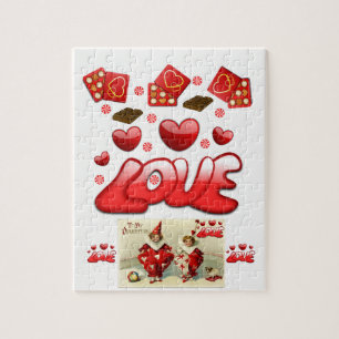 amour valentines puzzle enfants