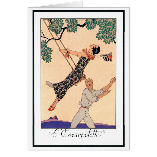 Amour vintage Romance, Escarpolette Swing Barbier (Devant)