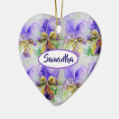 Amour Vous Customisez Filles Nom Ornement Floral (Gauche)