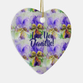 Amour Vous Customisez Filles Nom Ornement Floral (Droite)