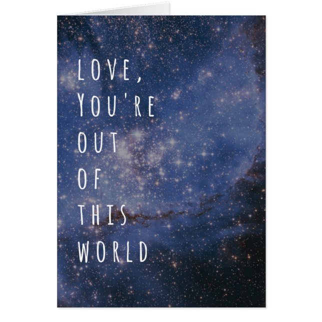 Amour vous êtes hors de cette nébuleuse de (Devant)