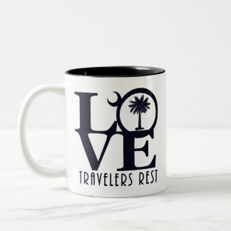 AMOUR Voyageurs Repose 11oz Mug à café à deux tons