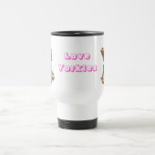 Amour Yorkie Yorkshire Terrier Chien de voyage Mug (Centre)