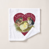 Amoureuses des poussins (Gant de toilette)
