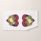 Amoureuses des poussins (Serviette à main)