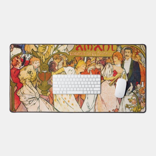 Amoureux, Alphonse Mucha (Clavier et souris)