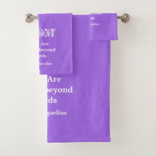 Amoureux Au-Delà Des Mots Maman, Violet-Blanc Pers
