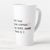 Amoureux café latte tasse (Angle droit)