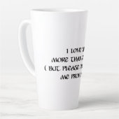 Amoureux café latte tasse (Angle gauche)