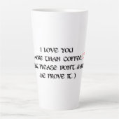 Amoureux café latte tasse (Devant)