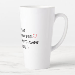 Amoureux café latte tasse