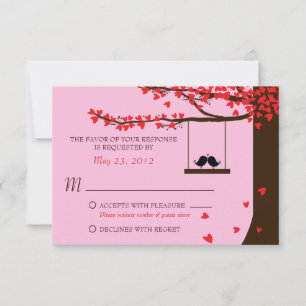 Amoureux Chute de Coeurs Chêne RSVP