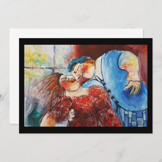 Amoureux Danse Invitation (Devant / Derrière)