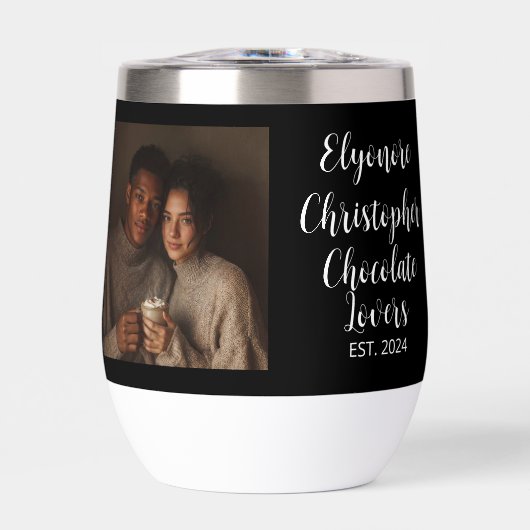 Amoureux de chocolat Noms personnalisés Établ. Pho (Avant)