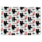 Amoureux de cinéma fête carrelage sac cadeau (Dos)