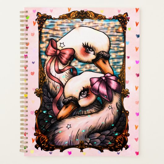Amoureux de cygnes (Devant)