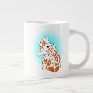 amoureux de girafe funky mug
