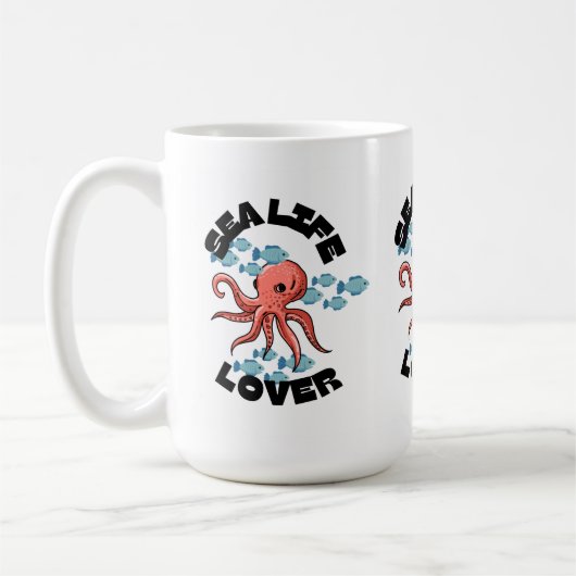 amoureux de la mer poulpe classique Mug (Gauche)