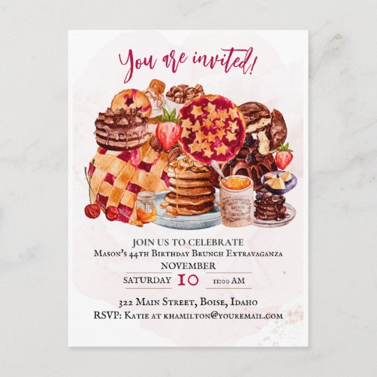 Amoureux De La Nourriture, Invitation À La Fête De (Devant)