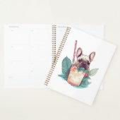 Amoureux de la plage : Frenchie Fizz Planner (Devant avec enveloppe)
