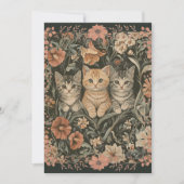 Amoureux de les chats Invitations de fête d'annive (Devant)