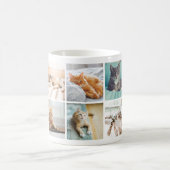 amoureux de les chats Mémoires photo Collage Mug (Centre)