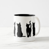 Amoureux de les chats Mug avec des paroles (Devant droit)