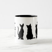 Amoureux de les chats Mug avec des paroles (Centre)