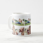 Amoureux de les chiens de coeur photo Collage Mug (Devant gauche)